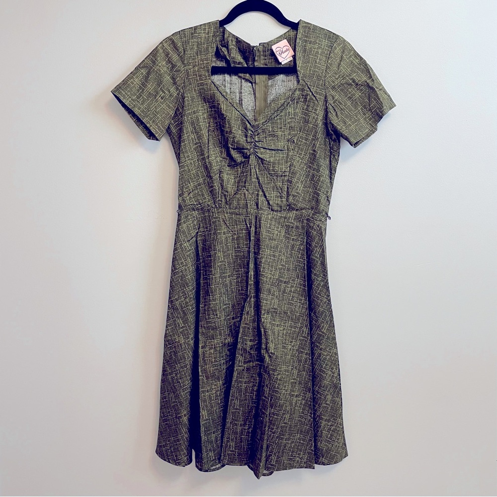 Heart of Haute green pinup dress